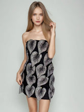 Mini-robes bustiers à diamants